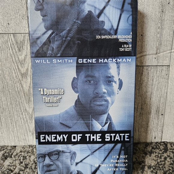 Enemy Of The‎ State VHS Movie 1999 Will Smith Gene Hackman Thriller Movie - Picture 2 of 9